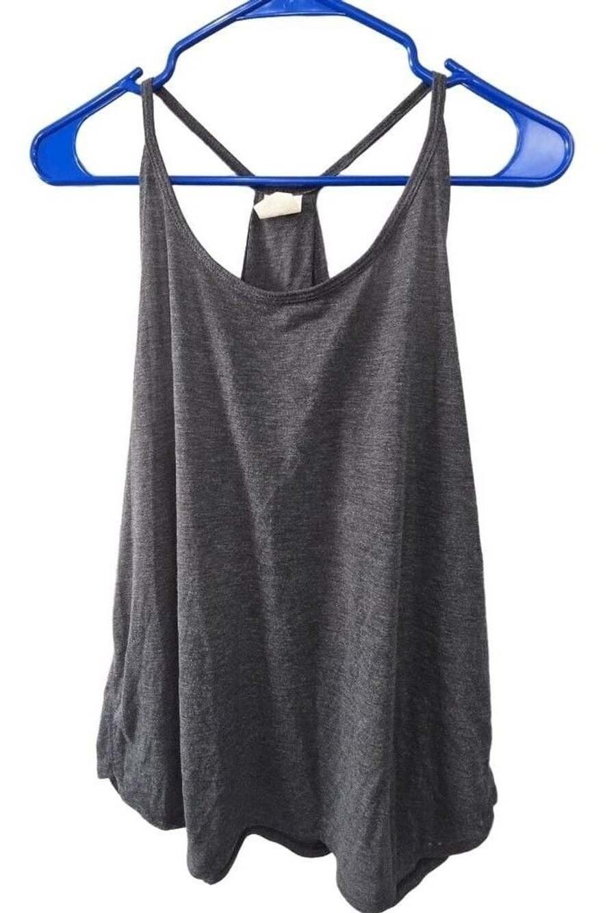 Avia Athletic Tank Top Size XL (16-18) Gray Racerback Workout Activewear